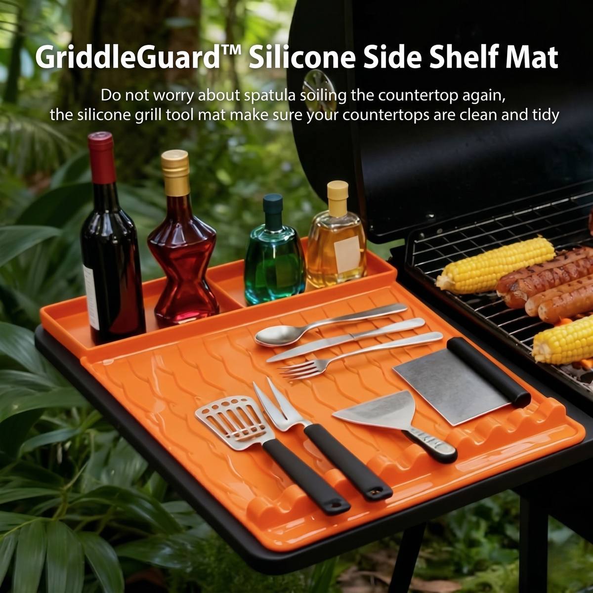 Tapis en silicone GriddleGuard pour tablette latérale